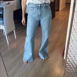 FRAME Classic Blue Flare Jeans